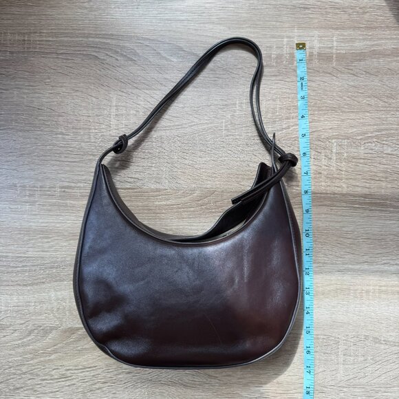 Reformation Medium Rosetta Shoulder Bag in Tobacco Brown Leather - Picture 10 of 17